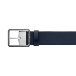 Montblanc 35mm Reversible Leather Belt Blue/Grey D