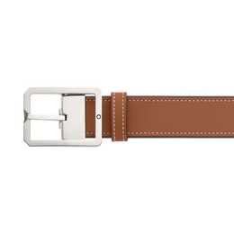 Montblanc Belt Vintage Palladium Reversible Tan/Grey D