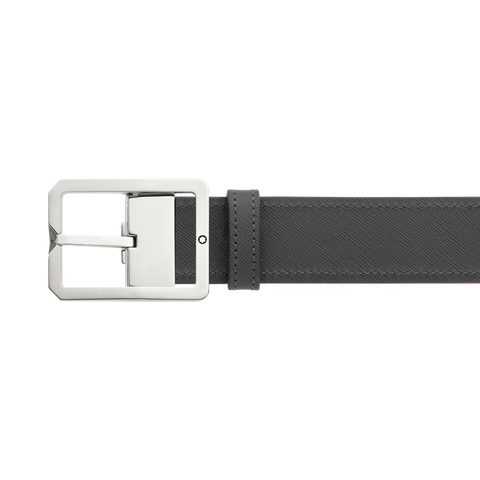 Montblanc Belt Vintage Palladium Reversible Tan/Grey D
