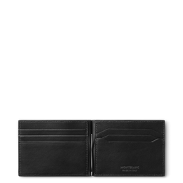 Montblanc Meisterstuck 4810 Wallet 6cc with Money Clip Black