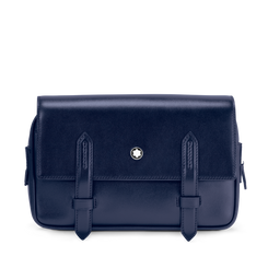 Montblanc Meisterstuck Leather Messenger Bag Ink Blue 131690