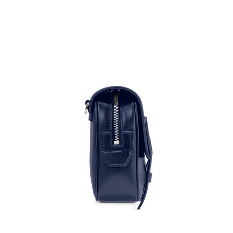 Montblanc Meisterstuck Leather Messenger Bag Ink Blue