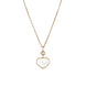 Chopard Happy Hearts 18ct Rose Gold 0.05ct Diamond Mother of Pearl Pendant
