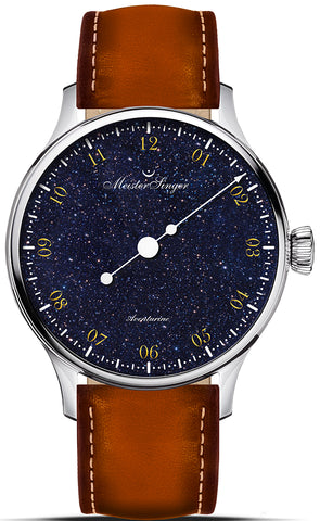 MeisterSinger Pangaea Aventurine Deep Blue Natural Stone Watch PMN9908AV
