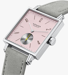 Nomos Glashutte Tetra Rose Steel Back Watch