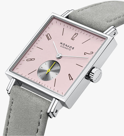 Nomos Glashutte Tetra Rose Steel Back Watch