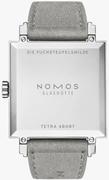 Nomos Glashutte Tetra Aubergine Steel Back Watch