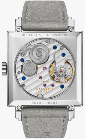 Nomos Glashutte Tetra Aubergine Sapphire Crystal Watch