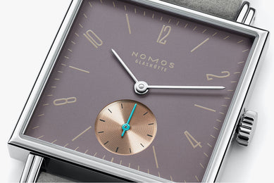 Nomos Glashutte Tetra Aubergine Sapphire Crystal Watch