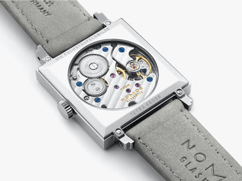 Nomos Glashutte Tetra Aubergine Sapphire Crystal Watch