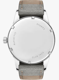 Nomos Glashutte Club Campus 38 Cream Coral Sapphire Crystal Watch