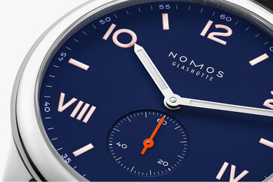 Nomos Glashutte Club Campus 38 Nigh Sky Sapphire Crystal Watch