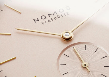 Nomos Glashutte Orion 33 Rose Steel Back Watch