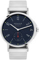 Nomos Glashutte Ahoi Neomatik 38 Date Atlantic Sapphire Crystal Watch 528 SPORT BRACELET