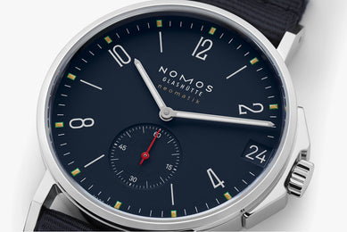 Nomos Glashutte Ahoi Neomatik 38 Date Atlantic Steel Back Watch