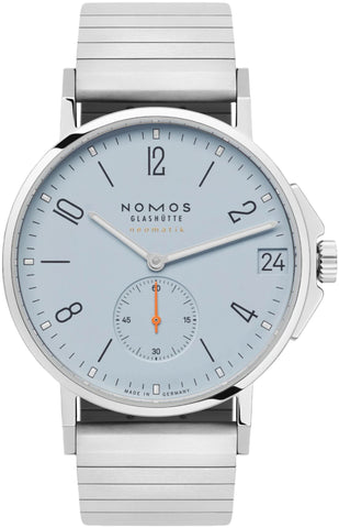 Nomos Glashutte Ahoi Neomatik 38 Date Sky Sapphire Crystal Watch 526 SPORT BRACELET