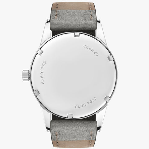 Nomos Glashutte Club Campus 38 Cream Coral Steel Back Watch
