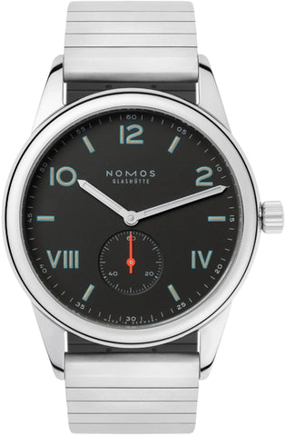 Nomos Glashutte Club Campus 38 Nacht Sapphire Crystal Watch 738 SPORT BRACELET
