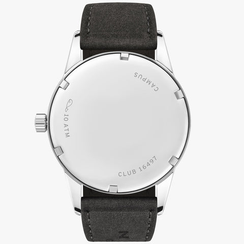 Nomos Glashutte Club Campus 38 Nigh Sky Steel Back Watch