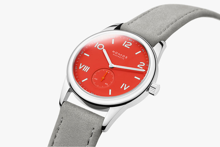Nomos Glashutte Club Campus 38 Nonstop Red Sapphire Crystal Watch
