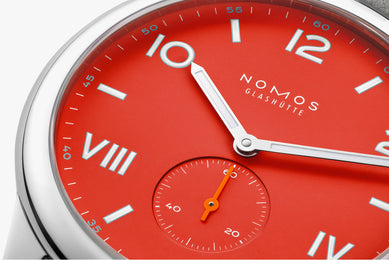 Nomos Glashutte Club Campus 38 Nonstop Red Sapphire Crystal Watch