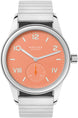 Nomos Glashutte Club Campus Cream Coral Sapphire Crystal Watch 714.GB SPORT BRACELET.