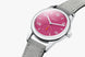Nomos Glashutte Club Campus Deep Pink Steel Back Watch