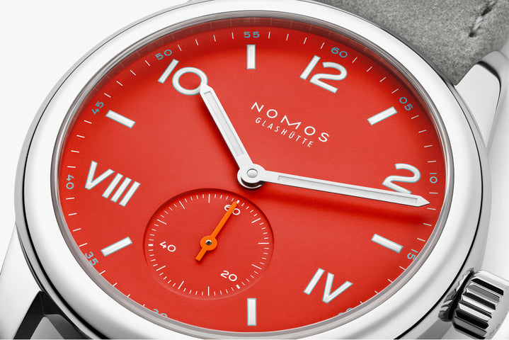 Nomos Glashutte Club Campus Nonstop Red Sapphire Crystal Watch