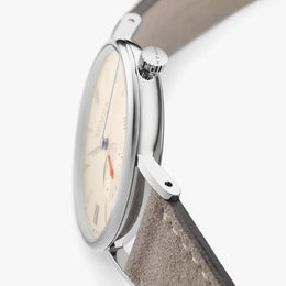Nomos Glashutte Ludwig 33 Champagne Sapphire Crystal Watch