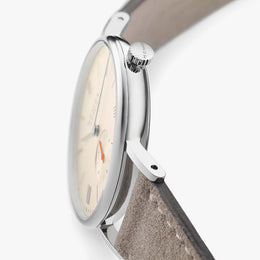 Nomos Glashutte Ludwig 33 Champagne Steel Back Watch