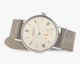 Nomos Glashutte Ludwig 33 Champagne Steel Back Watch