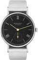 Nomos Glashutte Ludwig 33 Noir Steel Back Watch 226 BRACELET
