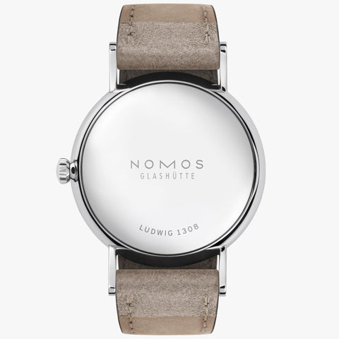 Nomos Glashutte Ludwig 33 Steel Back Watch