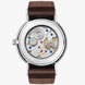 Nomos Glashutte Ludwig 38 White Enamel Sapphire Crystal Watch