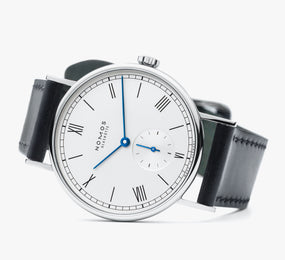 Nomos Glashutte Ludwig Steel Back Watch