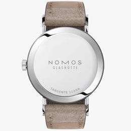 Nomos Glashutte Tangente 33 Champagne Steel Back Watch