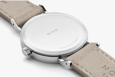 Nomos Glashutte Tangente 33 Duo Steel Back Watch