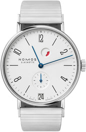 Nomos Glashutte Tangente Datum Gangreserve Sapphire Crystal Watch 131 BRACELET
