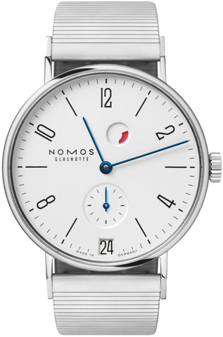 Nomos Glashutte Tangente Datum Gangreserve Sapphire Crystal Watch 131 BRACELET