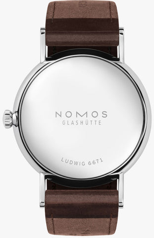 Nomos Glashutte Ludwig 33 Duo Enamel White Watch