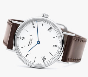 Nomos Glashutte Ludwig 33 Duo Enamel White Watch
