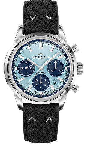 Norqain Watch Freedom 60 Chrono 40mm Sky Blue Rubber Limited Edition N2201S22C/IAA221/20BPR.18S