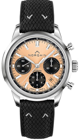 Norqain Watch Freedom 60 Chrono 40mm Peach Rubber Limited Edition N2201S22LC/F221/20BPR.18S