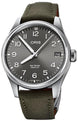 Oris Big Crown ProPilot Big Date Watch with grey dial, synthetic strap, steel case