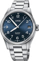 Oris Big Crown ProPilot Big Date Watch with blue dial, steel bracelet, steel case