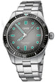 Oris Divers Sixty Five Watch with grey dial, steel bracelet, steel case