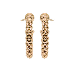 Fope Essentials 18ct Rose Gold Small Hoop Earrings OR01
