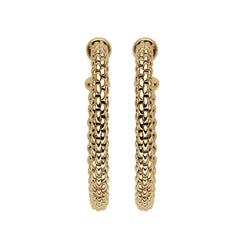 Fope Essentials 18ct Yellow Gold Medium Hoop Earrings OR02