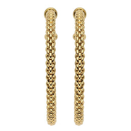 Fope Essentials 18ct Yellow Gold Large Hoop Earrings OR03