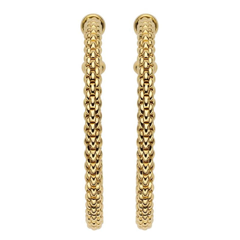 Fope Essentials 18ct Yellow Gold Large Hoop Earrings OR03